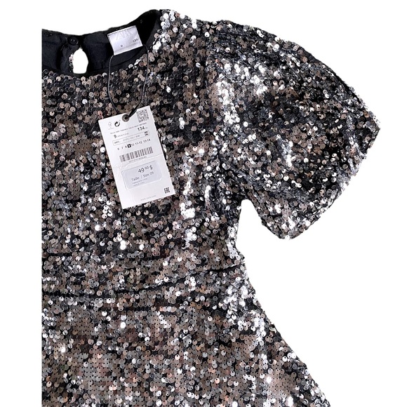 Zara Size 9 Sequins Party Holiday Dress - Picture 3 of 4